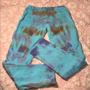 Tie dye Brazilian booty jeggings pants